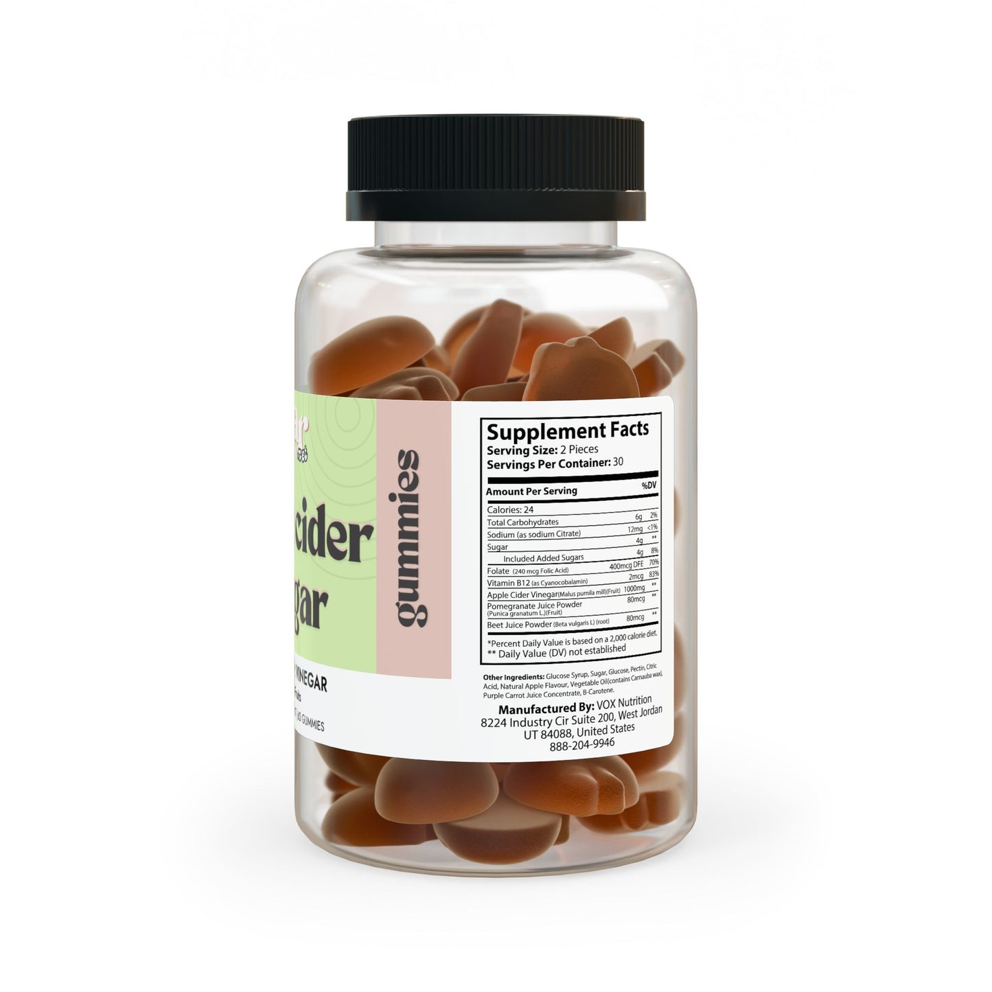 Apple Cider Vinegar Gummies (60 Count)